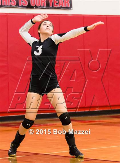 Thumbnail 2 in Aquinas [St. Thomas] vs Southern (OHSAA D4 Columbiana District Playoff) photogallery.