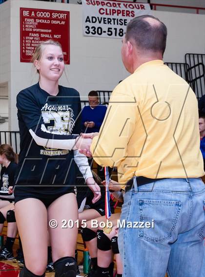 Thumbnail 1 in Aquinas [St. Thomas] vs Southern (OHSAA D4 Columbiana District Playoff) photogallery.