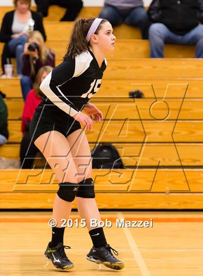 Thumbnail 3 in Aquinas [St. Thomas] vs Southern (OHSAA D4 Columbiana District Playoff) photogallery.