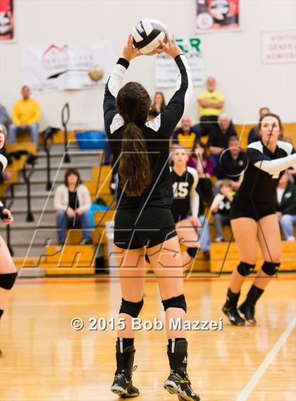 Thumbnail 1 in Aquinas [St. Thomas] vs Southern (OHSAA D4 Columbiana District Playoff) photogallery.