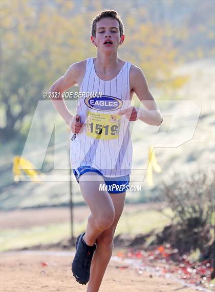 Thumbnail 1 in CIF State Cross Country Championships (Boys D3 Race) photogallery.