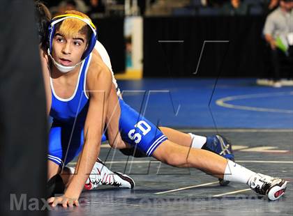 Thumbnail 3 in CIF Southern Section Masters Wrestling Championships (Day 2 - Finals) photogallery.