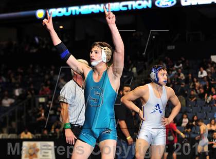 Thumbnail 1 in CIF Southern Section Masters Wrestling Championships (Day 2 - Finals) photogallery.