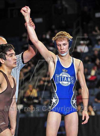 Thumbnail 3 in CIF Southern Section Masters Wrestling Championships (Day 2 - Finals) photogallery.