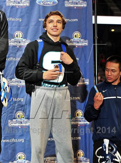 Thumbnail 3 in CIF Southern Section Masters Wrestling Championships (Day 2 - Finals) photogallery.