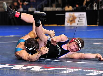 Thumbnail 3 in CIF Southern Section Masters Wrestling Championships (Day 2 - Finals) photogallery.