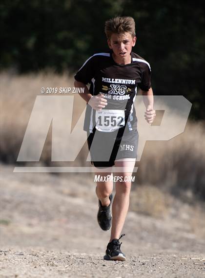 Thumbnail 2 in CIF Sac-Joaquin Section Cross Country Championships (D4&5 Boys) photogallery.