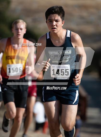 Thumbnail 3 in CIF Sac-Joaquin Section Cross Country Championships (D4&5 Boys) photogallery.