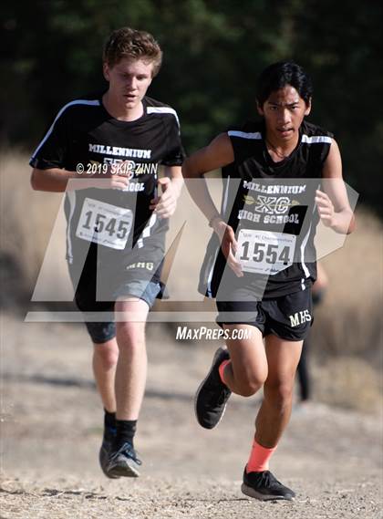 Thumbnail 3 in CIF Sac-Joaquin Section Cross Country Championships (D4&5 Boys) photogallery.