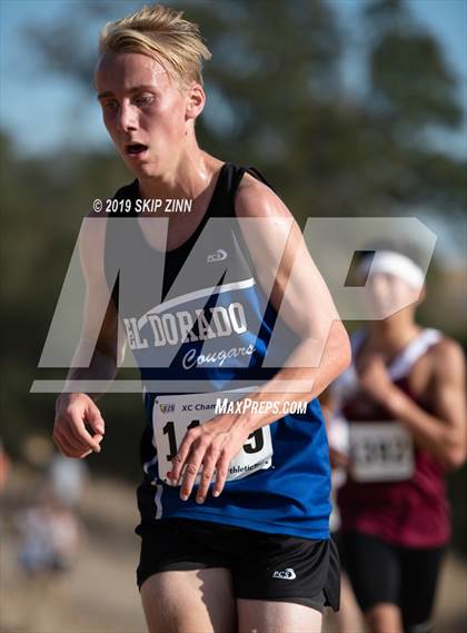 Thumbnail 3 in CIF Sac-Joaquin Section Cross Country Championships (D4&5 Boys) photogallery.