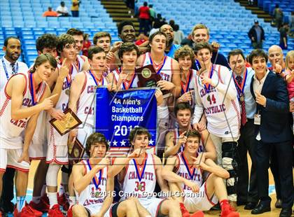 Thumbnail 2 in Cary vs. Charlotte Catholic (NCHSAA 4A Final) photogallery.