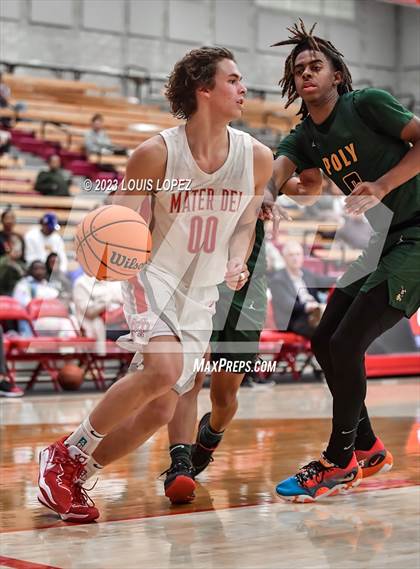 Thumbnail 2 in Long Beach Poly @ Mater Dei (CIF SS DIV 1 Playoff) photogallery.