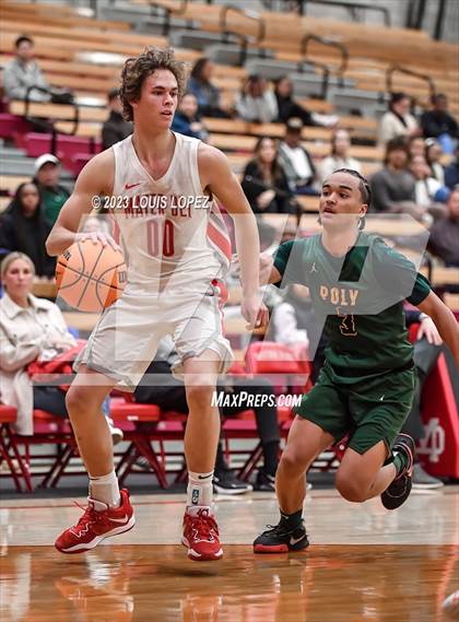 Thumbnail 1 in Long Beach Poly @ Mater Dei (CIF SS DIV 1 Playoff) photogallery.
