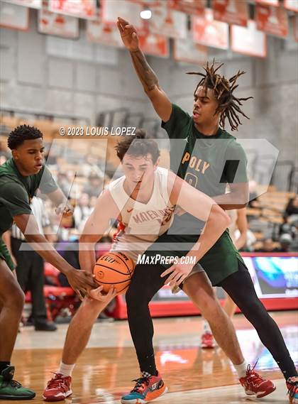 Thumbnail 2 in Long Beach Poly @ Mater Dei (CIF SS DIV 1 Playoff) photogallery.