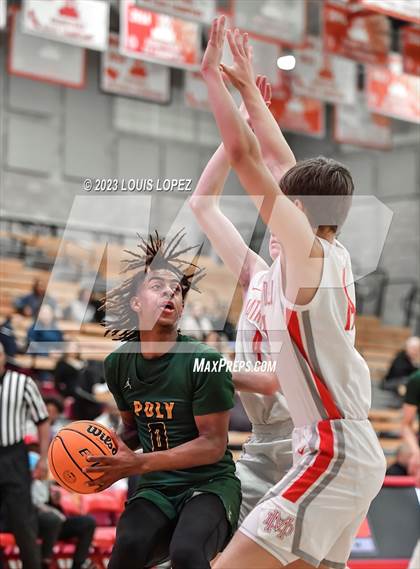 Thumbnail 2 in Long Beach Poly @ Mater Dei (CIF SS DIV 1 Playoff) photogallery.