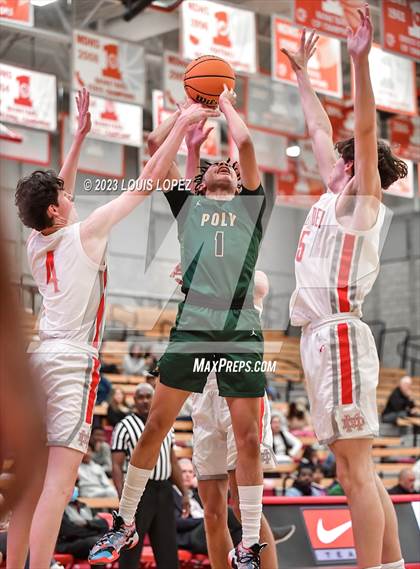 Thumbnail 1 in Long Beach Poly @ Mater Dei (CIF SS DIV 1 Playoff) photogallery.