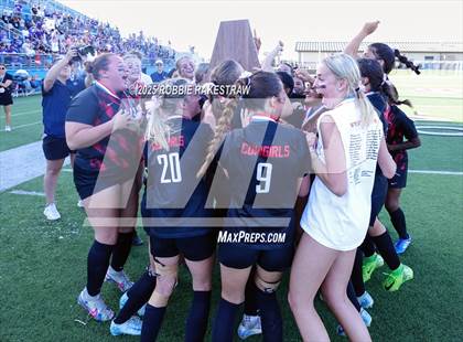 Thumbnail 1 in Coppell vs. Lake Travis (UIL 6A Soccer Division I Final Medal Ceremony) photogallery.