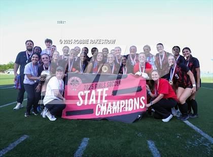 Thumbnail 3 in Coppell vs. Lake Travis (UIL 6A Soccer Division I Final Medal Ceremony) photogallery.