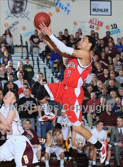 Thumbnail 3 in Buhler vs. McPherson (KSHSAA 4A Substate Final) photogallery.