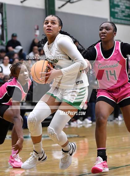 Thumbnail 3 in Centennial vs. St. Mary's (St. Mary's MLK Showcase) photogallery.