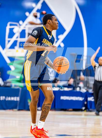 Thumbnail 2 in Bishop Ireton vs Prince George's Christian Academy (The St. James MLK Classic) photogallery.