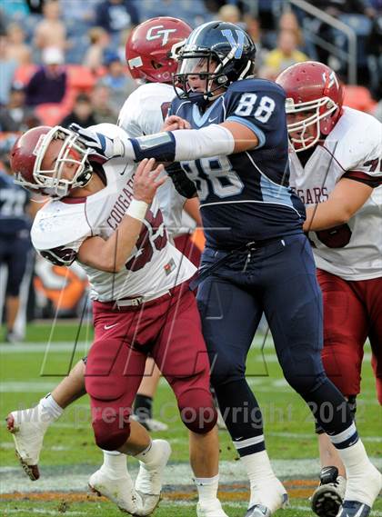 Thumbnail 3 in Valor Christian vs. Cherokee Trail (CHSAA 5A Final) photogallery.