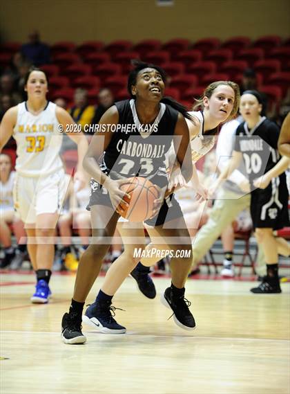 Thumbnail 2 in Marion vs. Carbondale (IHSA 3A Regional Quarterfinal) photogallery.