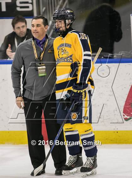 Thumbnail 1 in Lake Placid vs. Kenmore East (NYSPHSAA Division 2 Semifinal) photogallery.