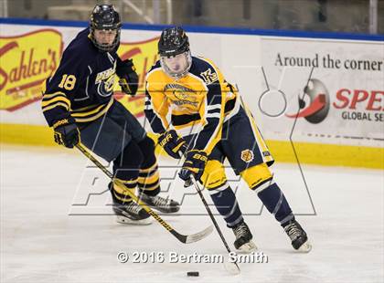 Thumbnail 3 in Lake Placid vs. Kenmore East (NYSPHSAA Division 2 Semifinal) photogallery.