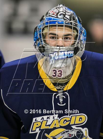 Thumbnail 2 in Lake Placid vs. Kenmore East (NYSPHSAA Division 2 Semifinal) photogallery.