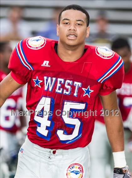 Thumbnail 2 in North Carolina Coaches Association All-Star Game (East vs West) photogallery.