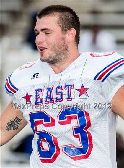 Thumbnail 1 in North Carolina Coaches Association All-Star Game (East vs West) photogallery.