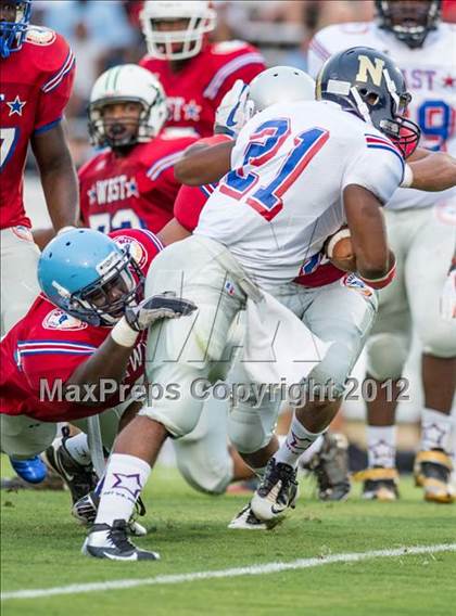 Thumbnail 1 in North Carolina Coaches Association All-Star Game (East vs West) photogallery.
