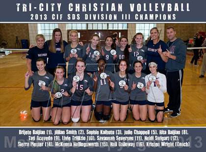 Thumbnail 1 in Tri-City Christian vs. Calvin Christian (CIF SDS D3 Final) photogallery.