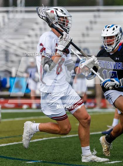 Thumbnail 2 in Centennial vs. Lambert (GHSA 6A-7A State Championship) photogallery.