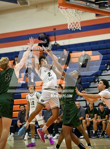 Thumbnail 1 in Basha vs. Notre Dame (SO) (Tarkanian Classic) photogallery.