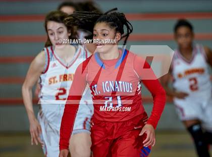 Thumbnail 2 in St. Francis vs. St. Ignatius (Roseville Elite Showcase) photogallery.