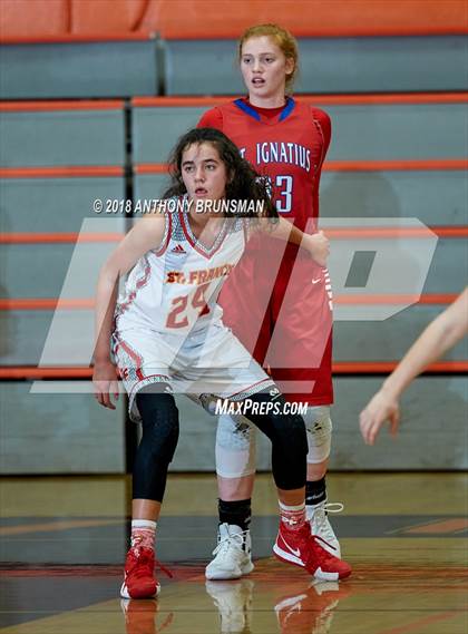 Thumbnail 2 in St. Francis vs. St. Ignatius (Roseville Elite Showcase) photogallery.