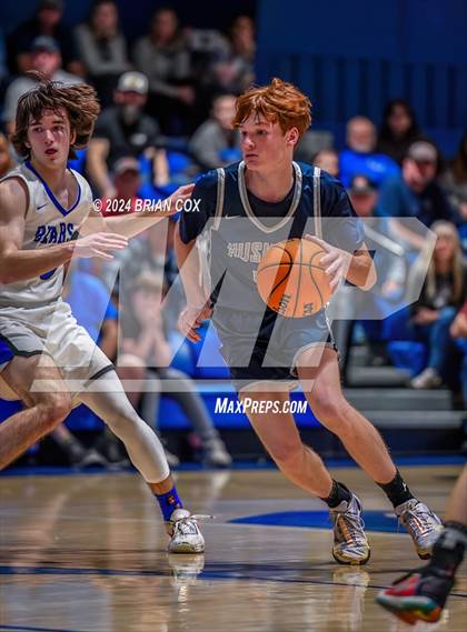 Thumbnail 1 in Ozark Mountain vs Haas Hall Academy (2A-1 District Tournament) photogallery.