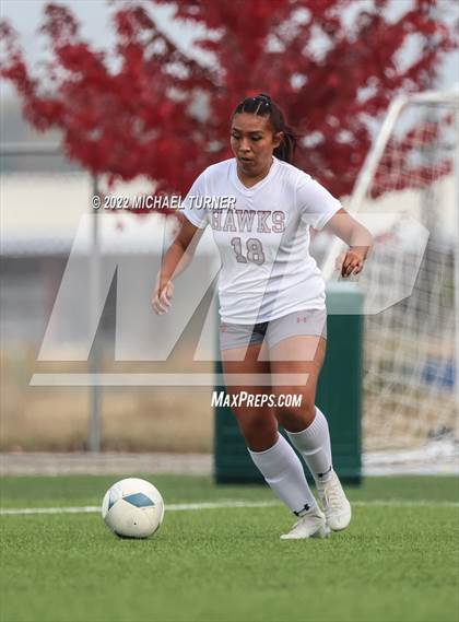 Thumbnail 2 in Twin Falls vs Canyon Ridge (IHSAA 4A State Playoff)  photogallery.