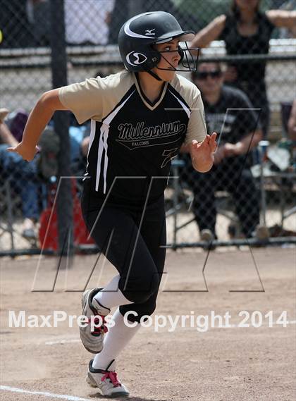 Thumbnail 3 in Millennium vs. Big Valley Christian (CIF SJS D7 Final) photogallery.