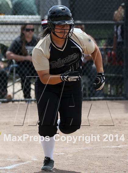 Thumbnail 3 in Millennium vs. Big Valley Christian (CIF SJS D7 Final) photogallery.