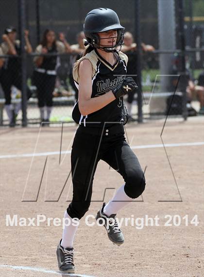 Thumbnail 3 in Millennium vs. Big Valley Christian (CIF SJS D7 Final) photogallery.