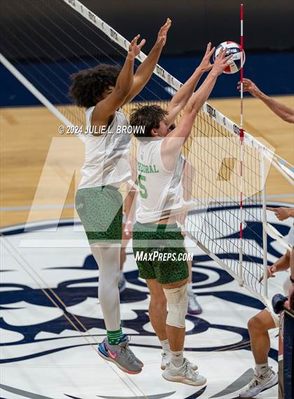 Thumbnail 3 in Roncalli vs Cathedral (IBVCA State Championship) photogallery.