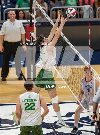 Thumbnail 1 in Roncalli vs Cathedral (IBVCA State Championship) photogallery.