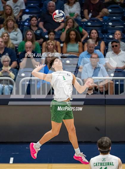 Thumbnail 2 in Roncalli vs Cathedral (IBVCA State Championship) photogallery.