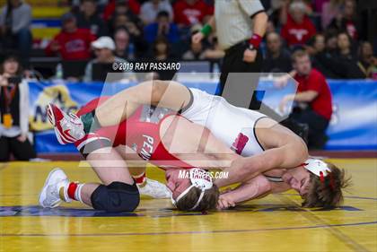 Thumbnail 3 in NYSPHSAA D1 Wrestling Championships (Finals 132 - 160 lbs) photogallery.