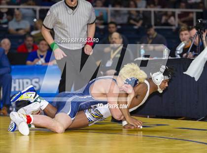 Thumbnail 1 in NYSPHSAA D1 Wrestling Championships (Finals 132 - 160 lbs) photogallery.