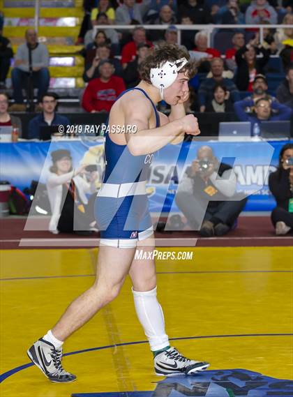 Thumbnail 1 in NYSPHSAA D1 Wrestling Championships (Finals 132 - 160 lbs) photogallery.