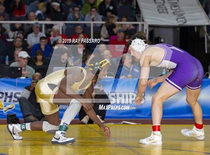 Thumbnail 1 in NYSPHSAA D1 Wrestling Championships (Finals 132 - 160 lbs) photogallery.